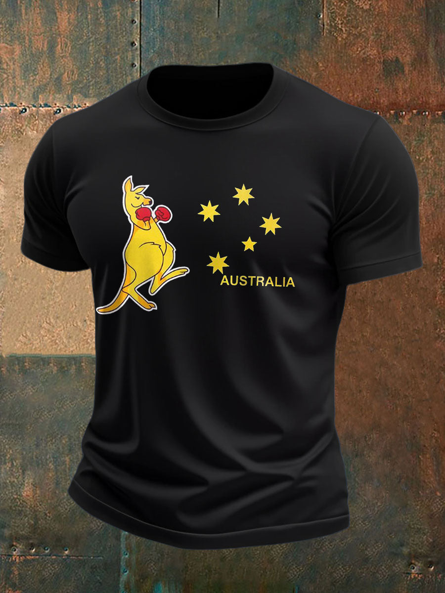 Men's Boxing Lover Printed T-shirt