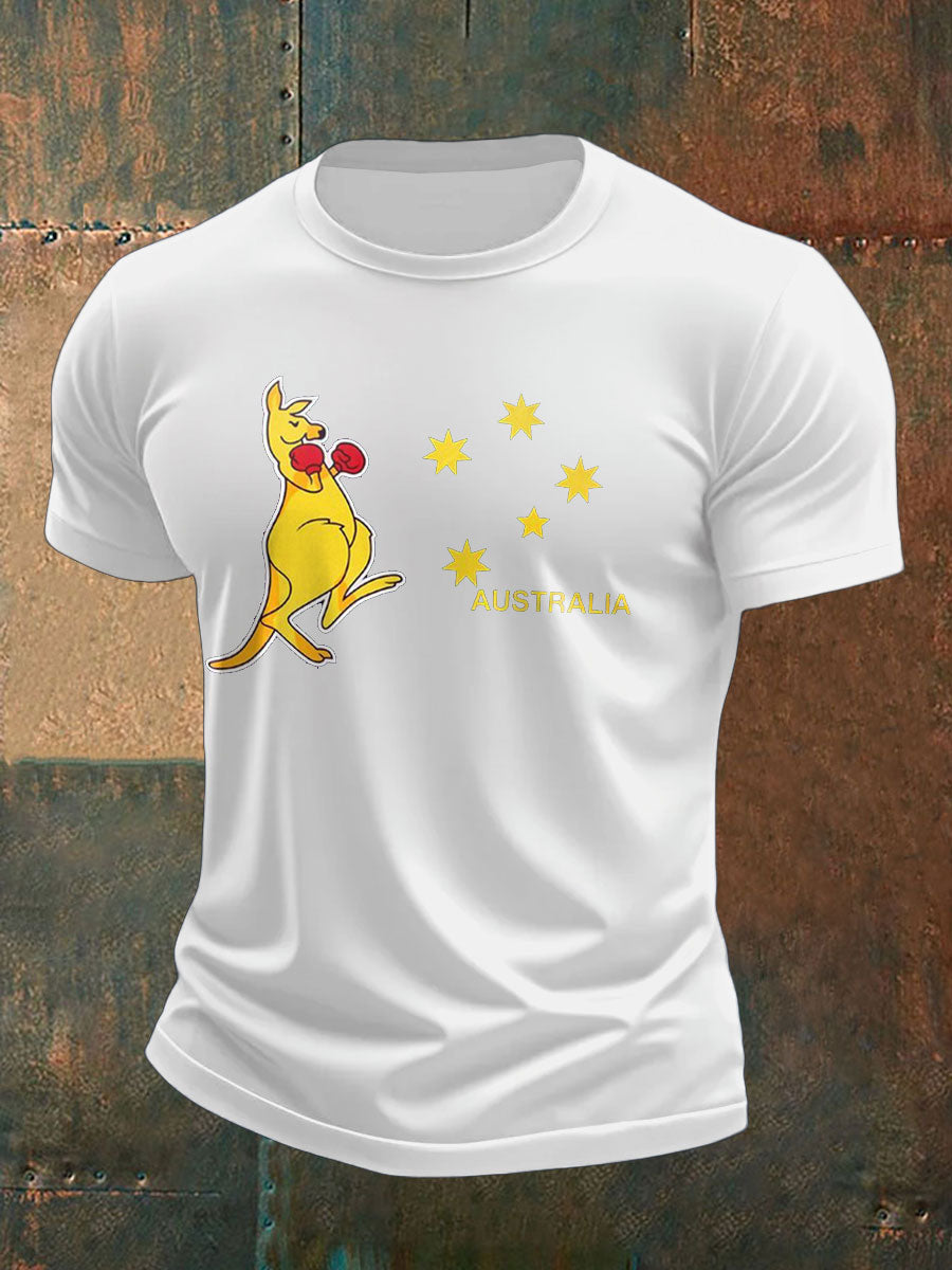 Men's Boxing Lover Printed T-shirt