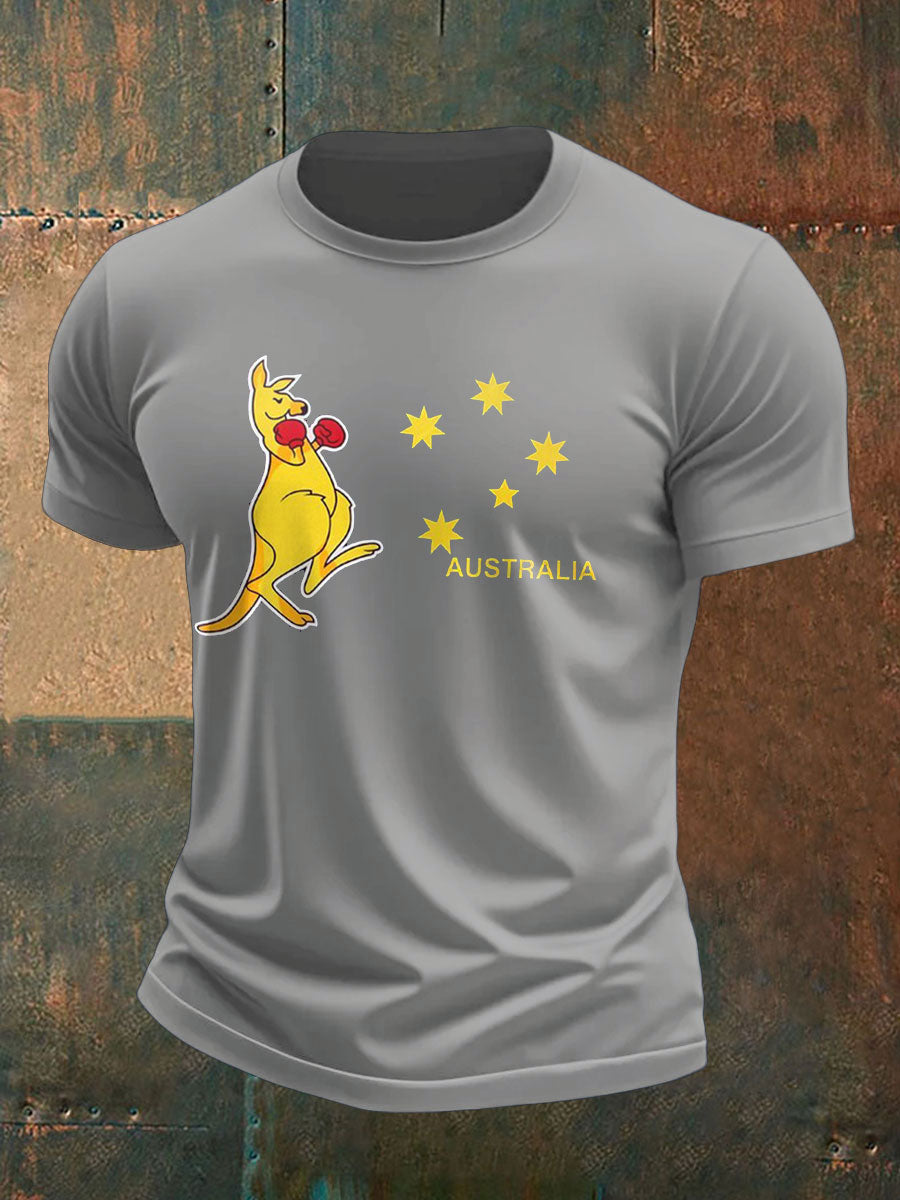 Men's Boxing Lover Printed T-shirt