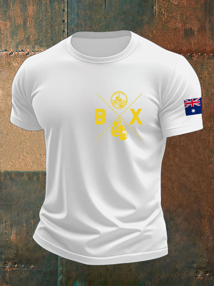 Men's Boxing Lover Printed T-shirt