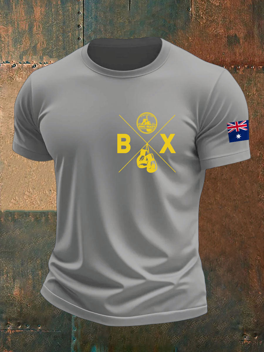 Men's Boxing Lover Printed T-shirt