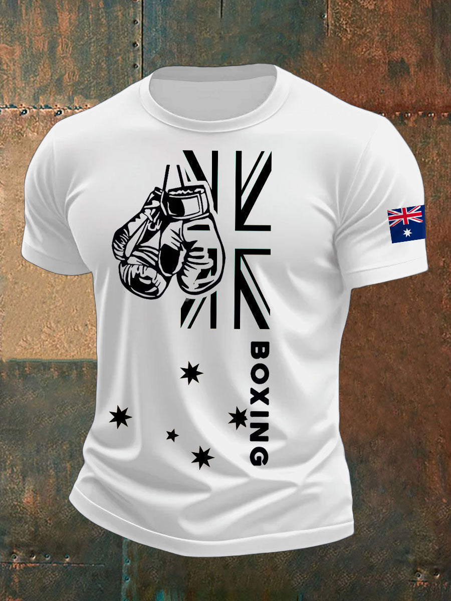 Men's Boxing Lover Printed T-shirt