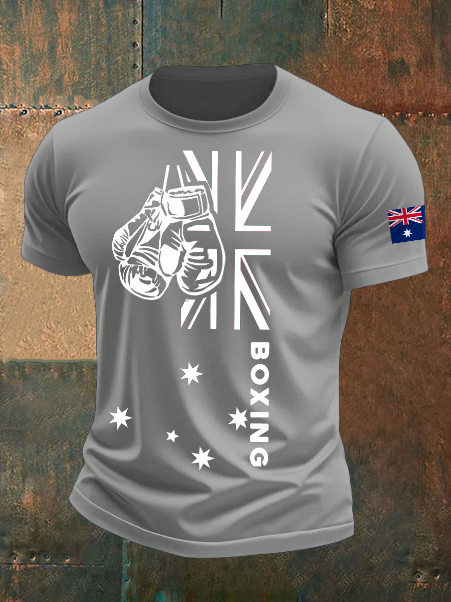 Men's Boxing Lover Printed T-shirt