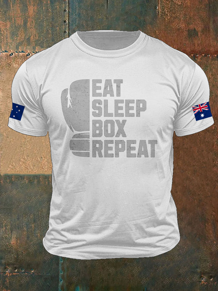 Men's Boxing Lover Printed T-shirt
