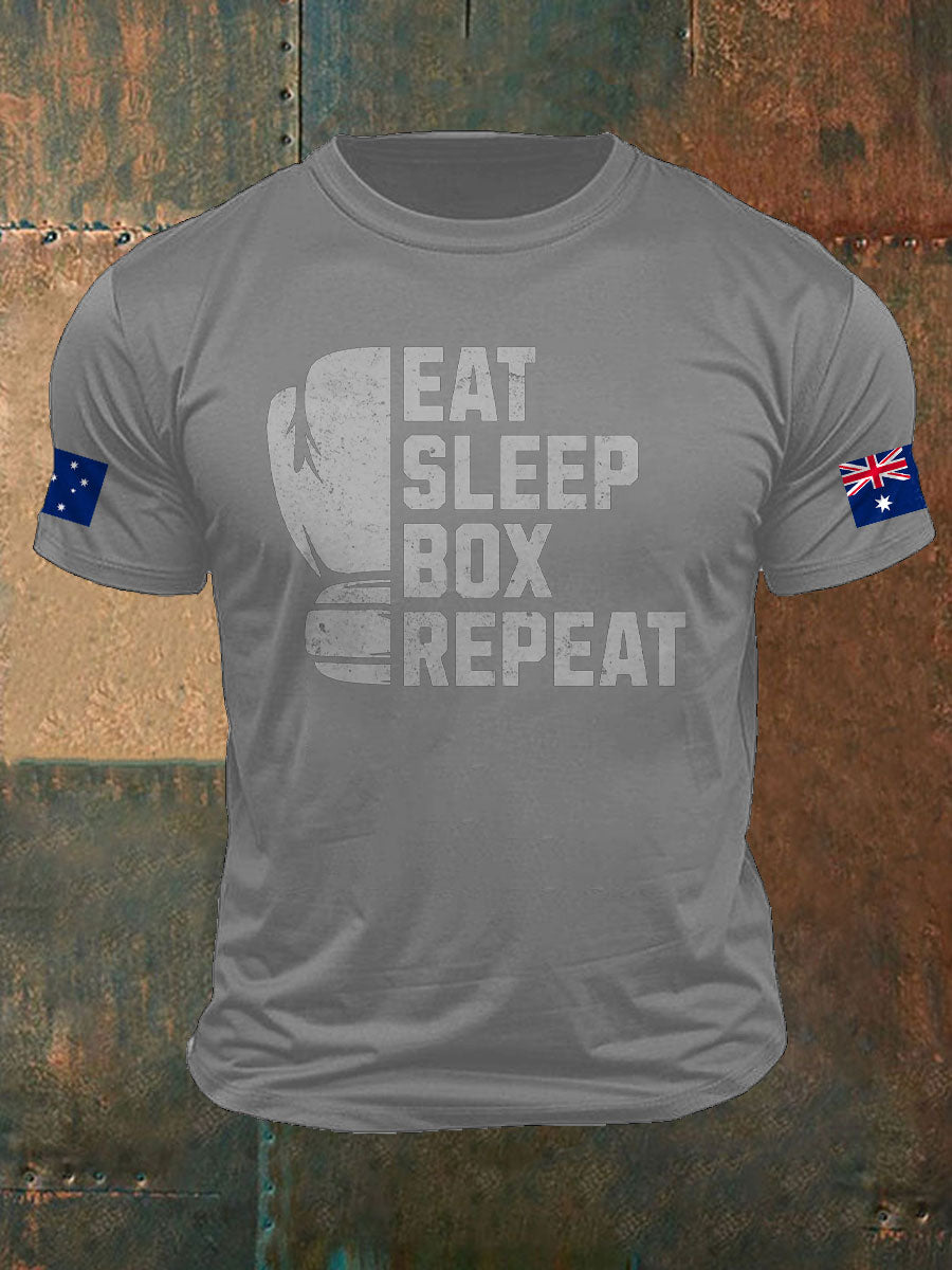 Men's Boxing Lover Printed T-shirt