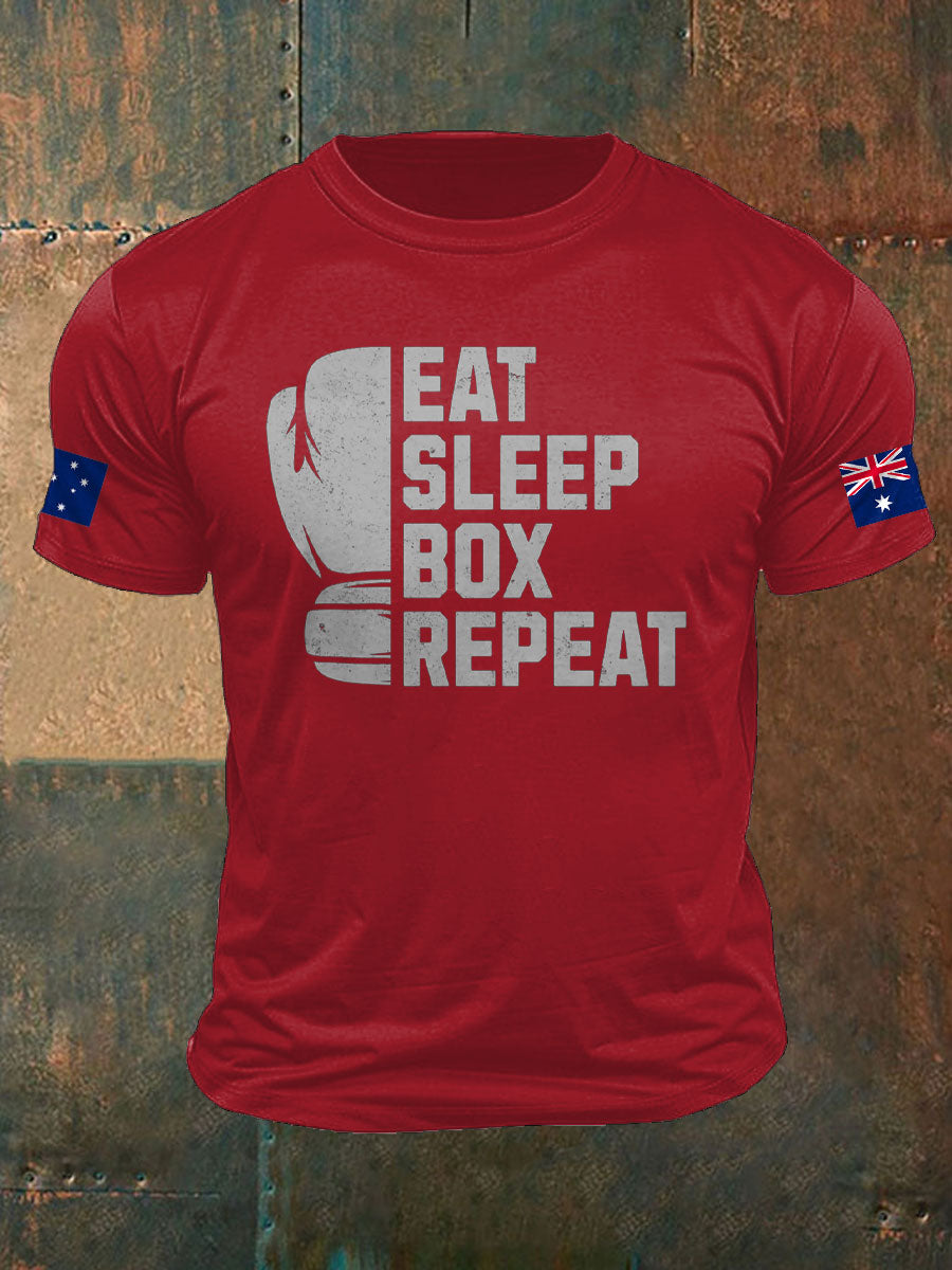 Men's Boxing Lover Printed T-shirt
