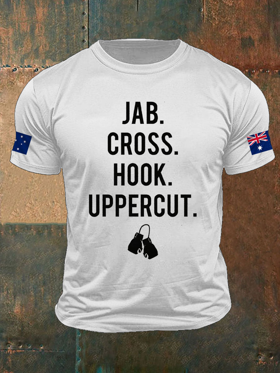 Men's Boxing Lover Printed T-shirt
