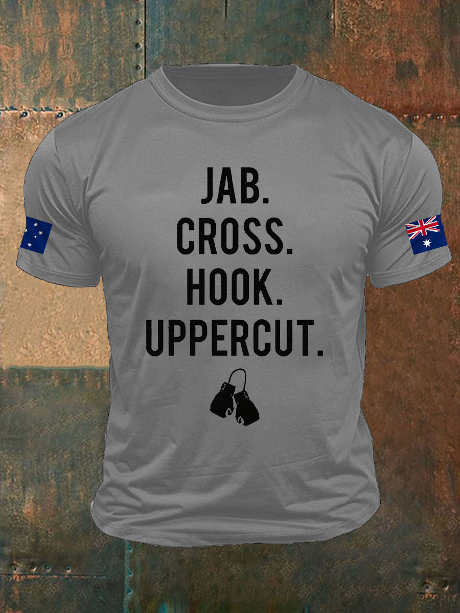 Men's Boxing Lover Printed T-shirt