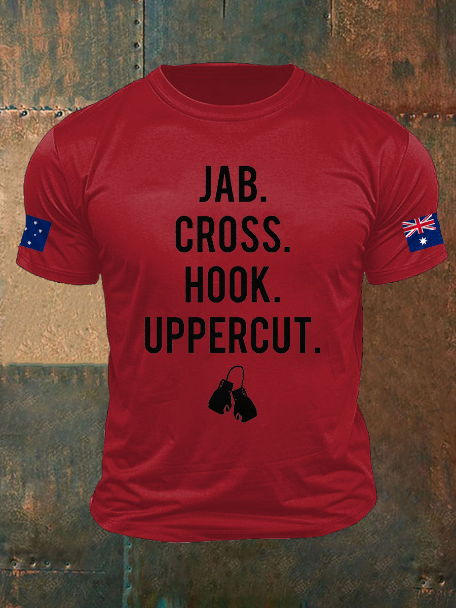 Men's Boxing Lover Printed T-shirt