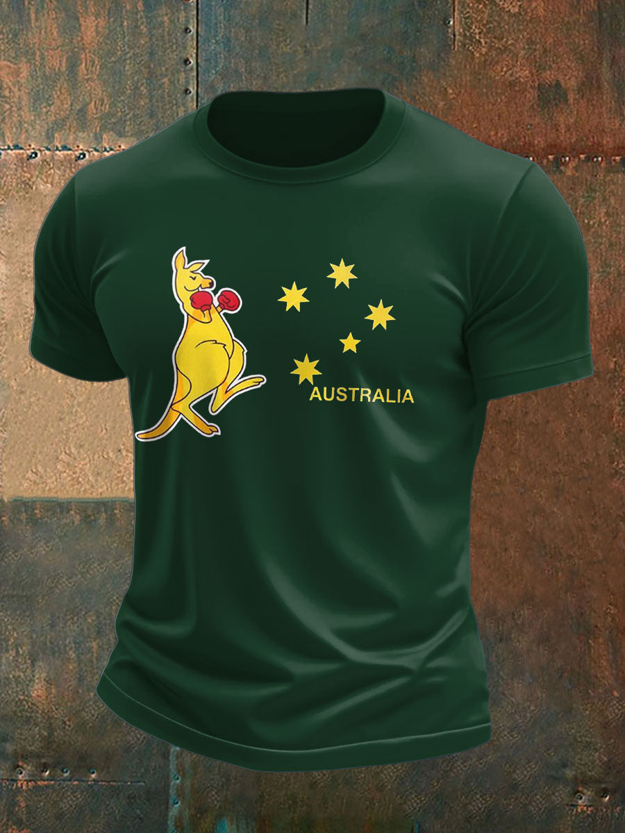 Men's Boxing Lover Printed T-shirt