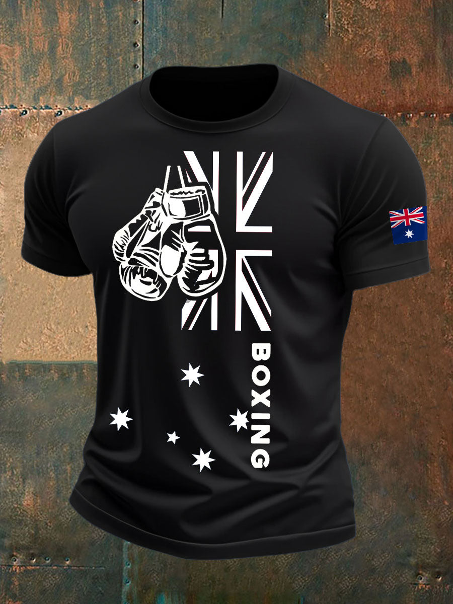 Men's Boxing Lover Printed T-shirt