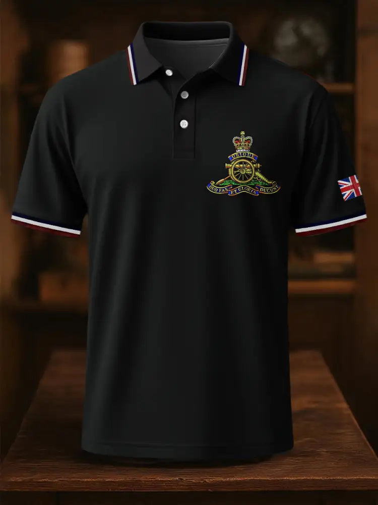 Men’s Business Style Badge Top Black / S