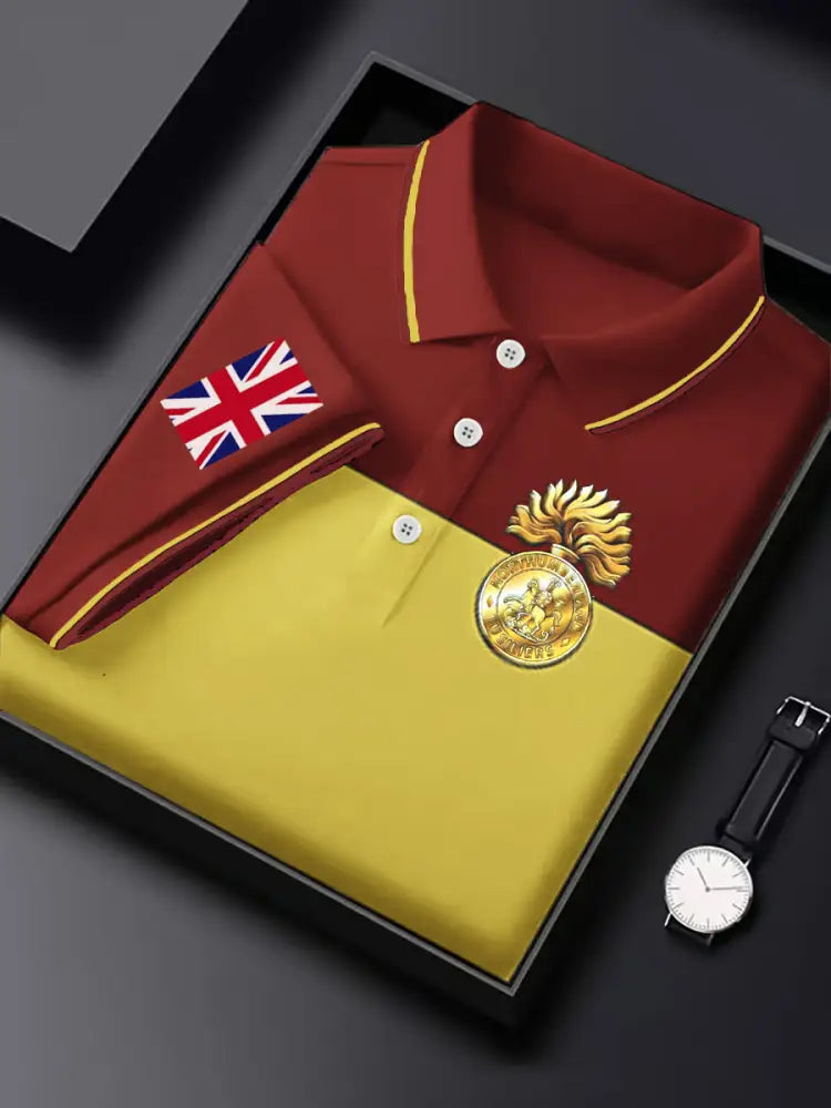 Men’s Business Style Badge Top Red / S