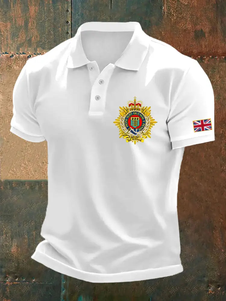Men’s Business Style Badge Top White / S