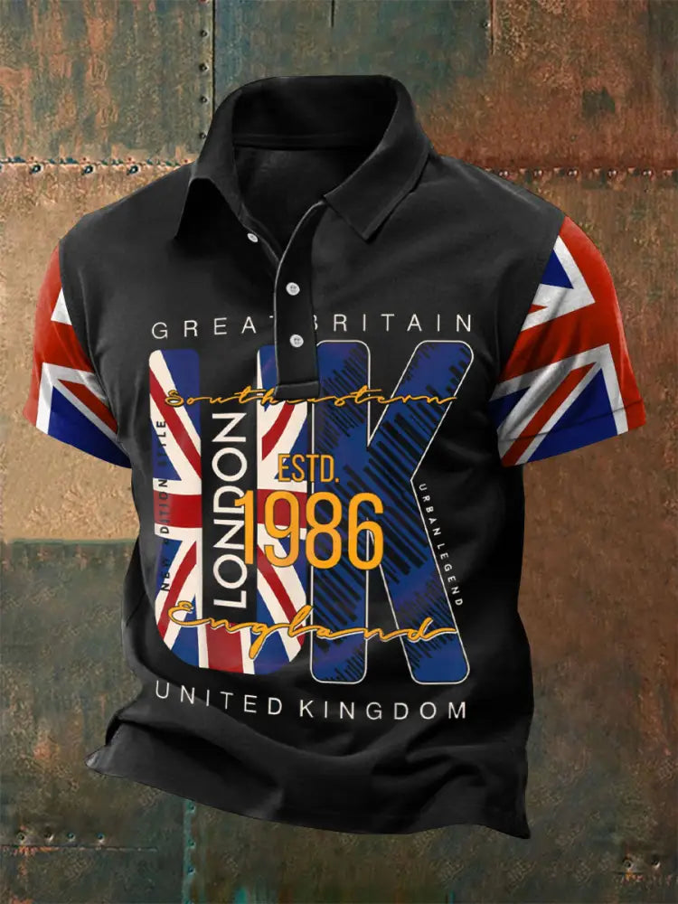 Men’s Great Britain UK polo shirts Black / S
