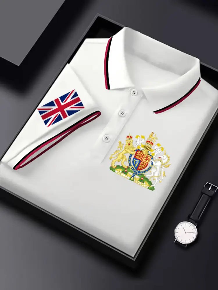 Men’s United Kingdom Print Short Sleeve Shirt White / S