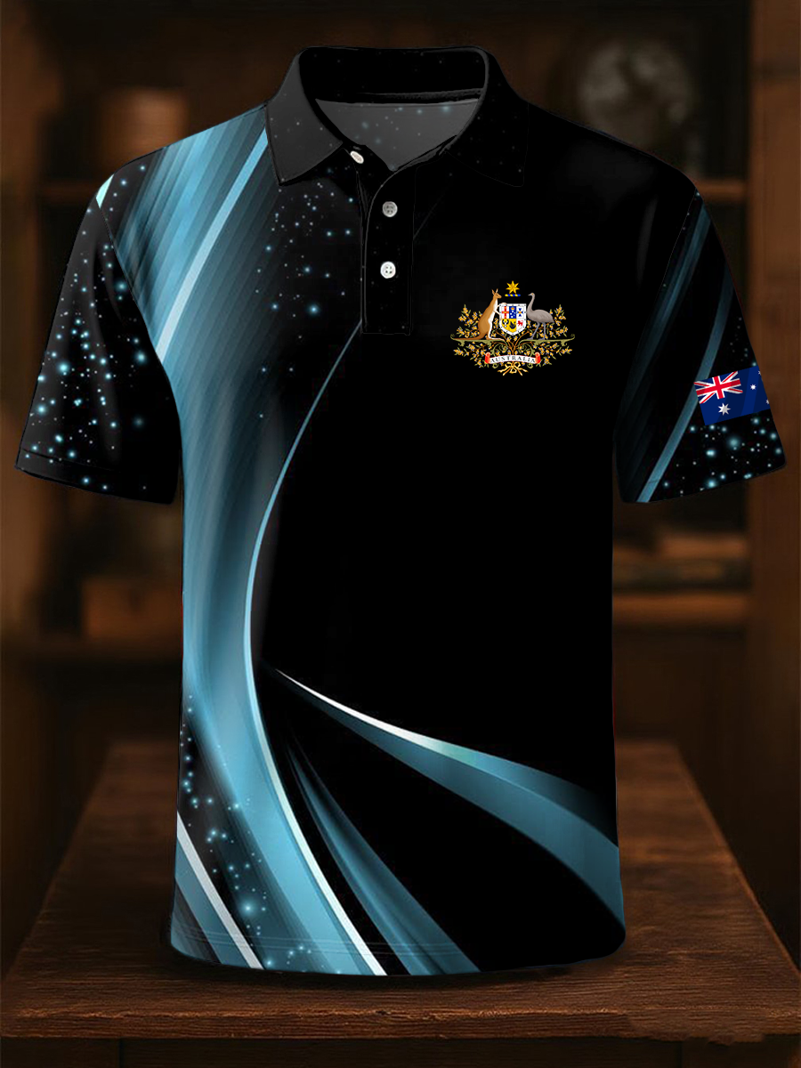 Men's Australian Business Style short sleeve shirt