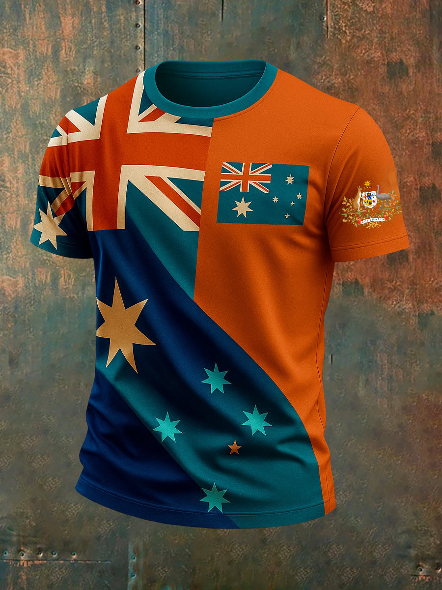 Men's Vintage Australian Casual T-Shirt