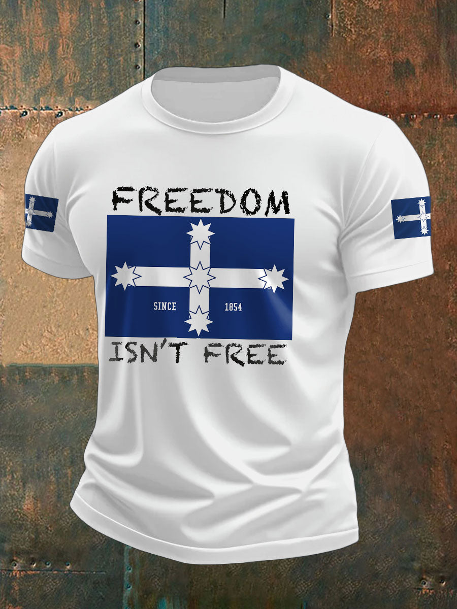 Men's AU Aussie Eereka Flag Printed T-shirt
