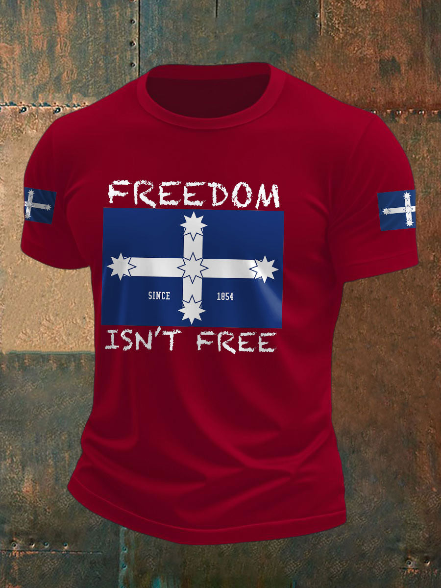 Men's AU Aussie Eereka Flag Printed T-shirt