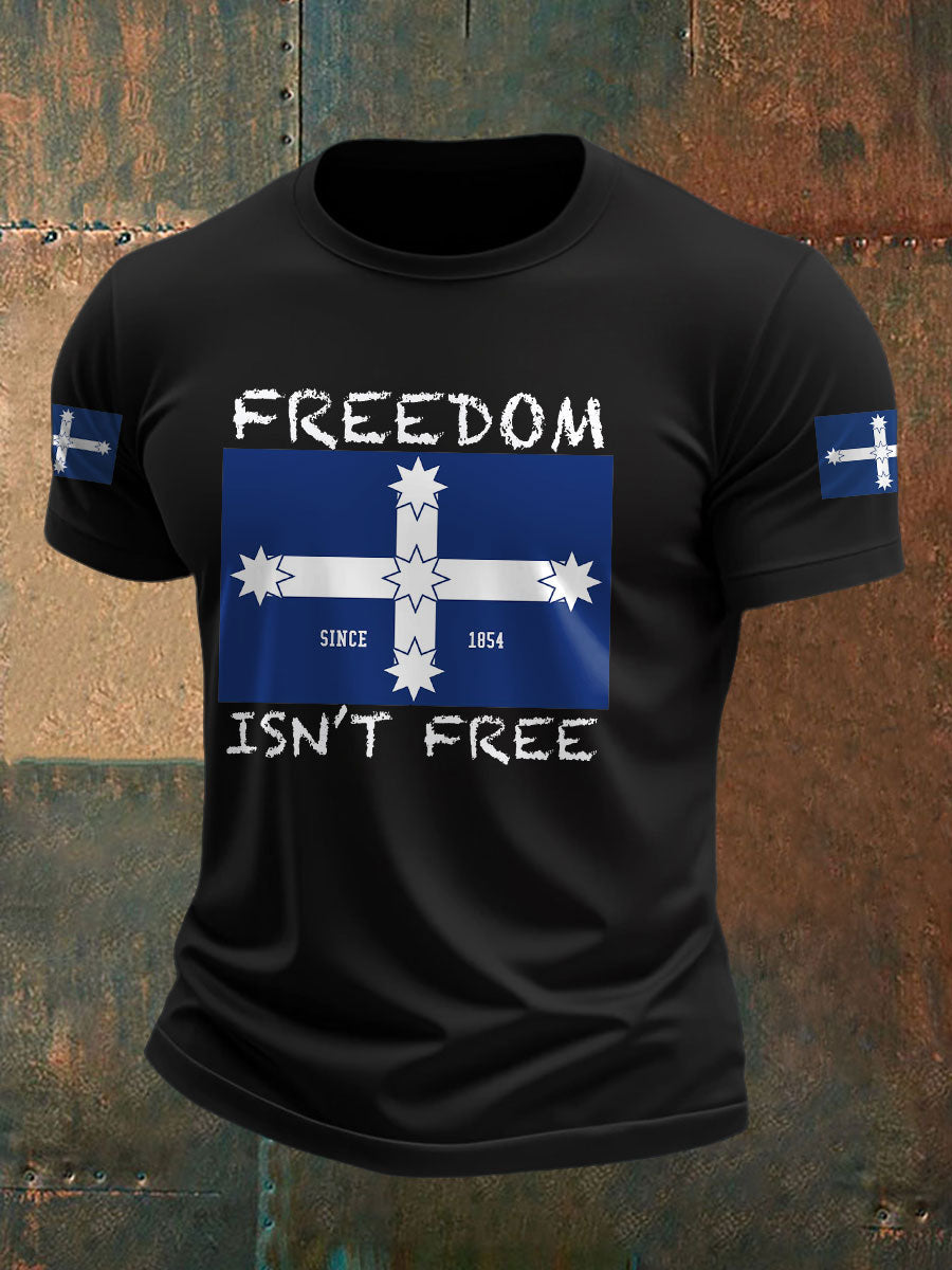 Men's AU Aussie Eereka Flag Printed T-shirt
