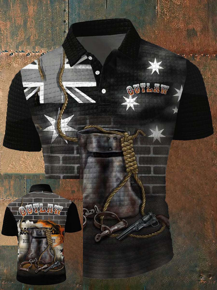 Men's AU Aussie Outlaw Printed Polo Tops