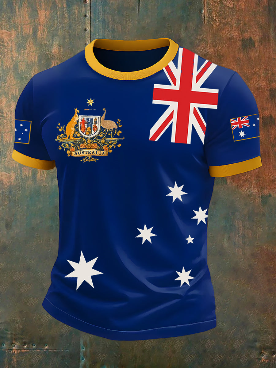 Men's Retro Australia Casual T-Shirt