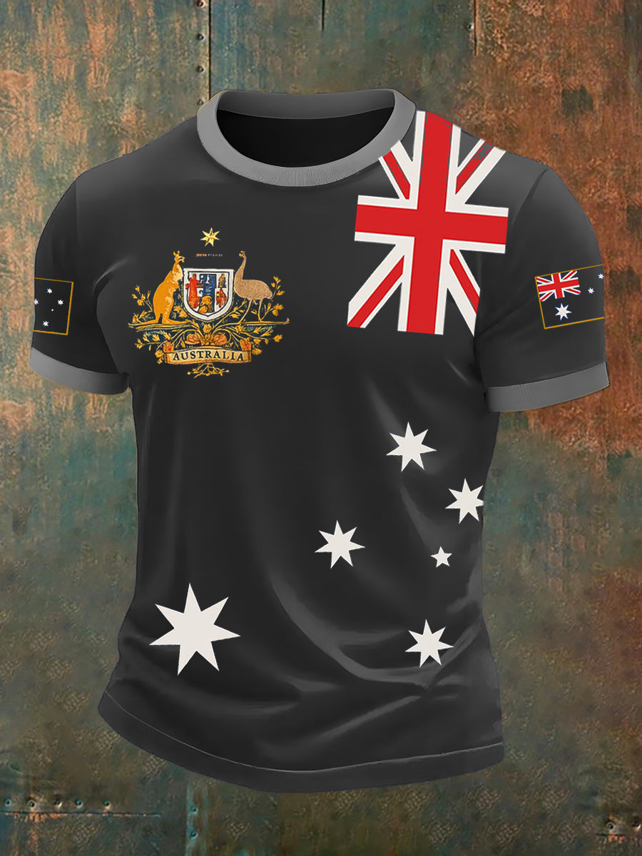 Men's Retro Australia Casual T-Shirt