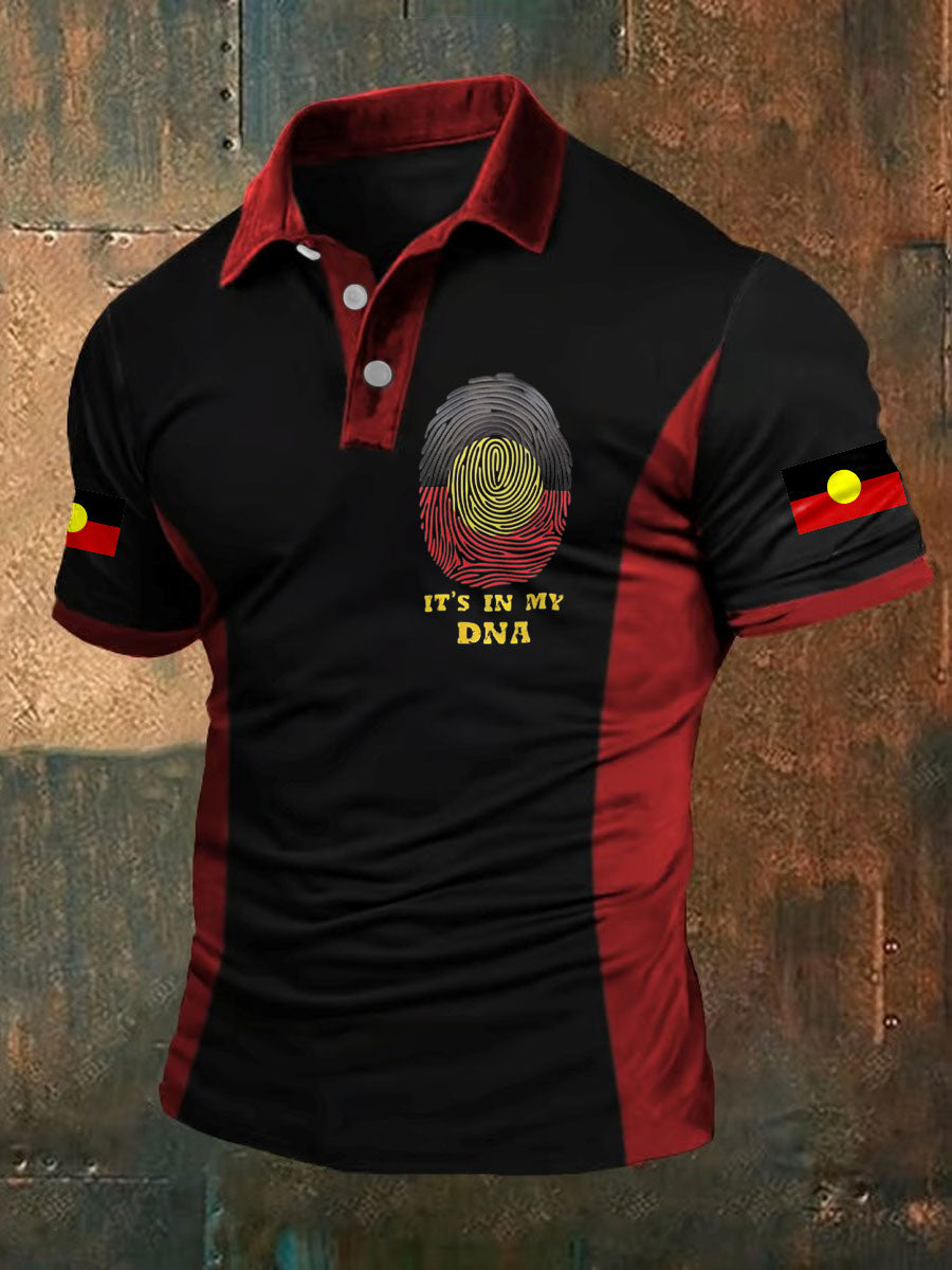 Men's Australian Aboriginal Cultures Printed Xasual Tops
