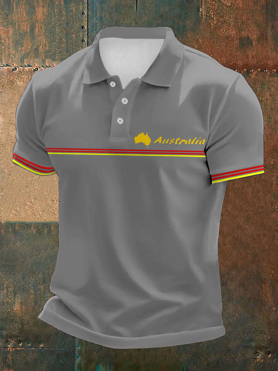 Men's Australian Aboriginal Cultures Printed Xasual Tops