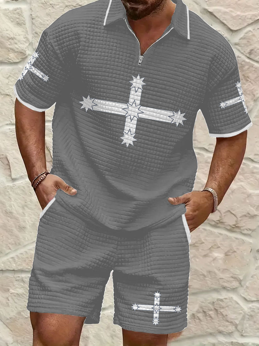 Men's AU Eureka Flag Printed Suit