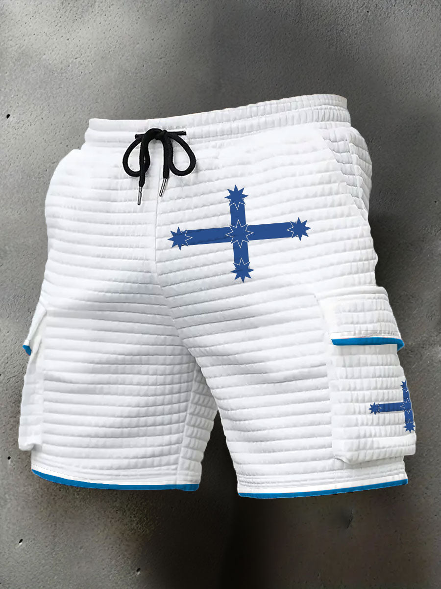 Men's AU Eureka Flag Printed Shorts