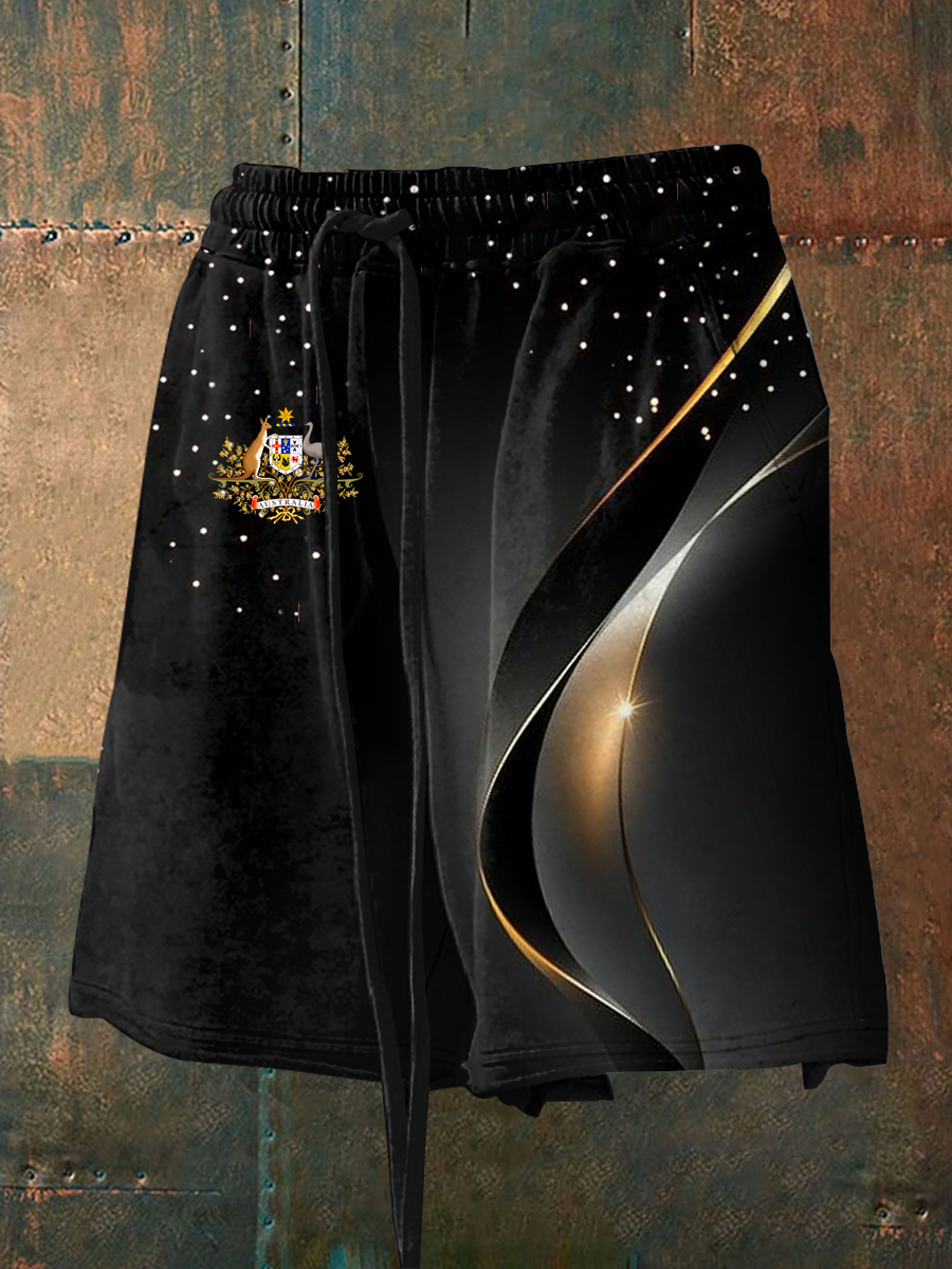 Men's Australian business style Printed Shorts