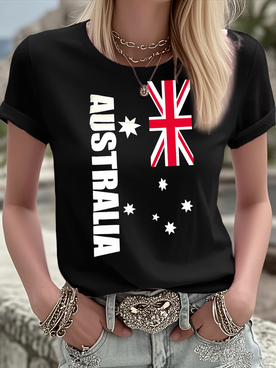 Women's Australian short-sleeved T-shirt