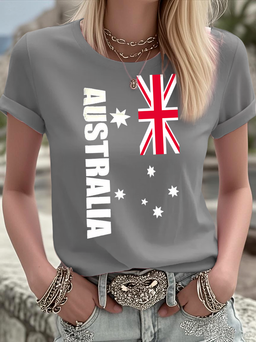Women's Australian short-sleeved T-shirt