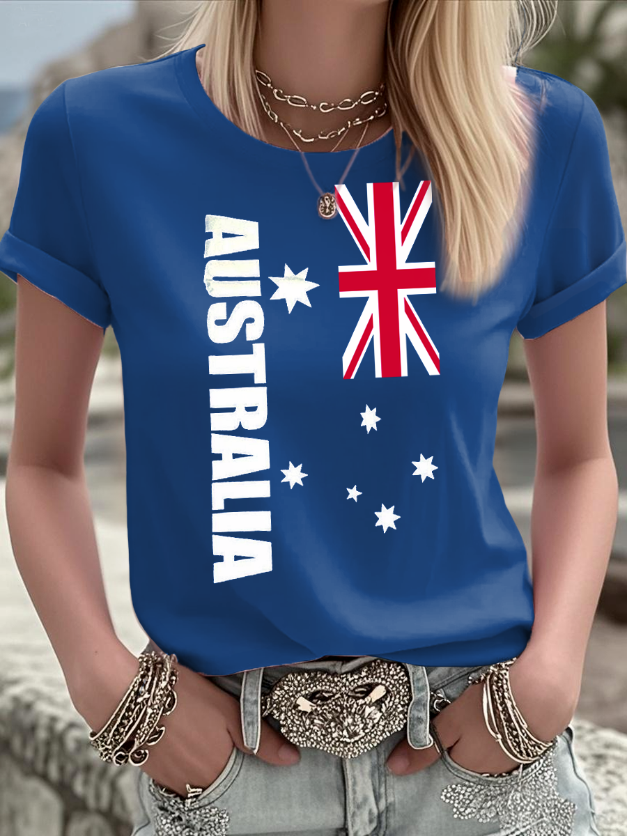 Women's Australian short-sleeved T-shirt