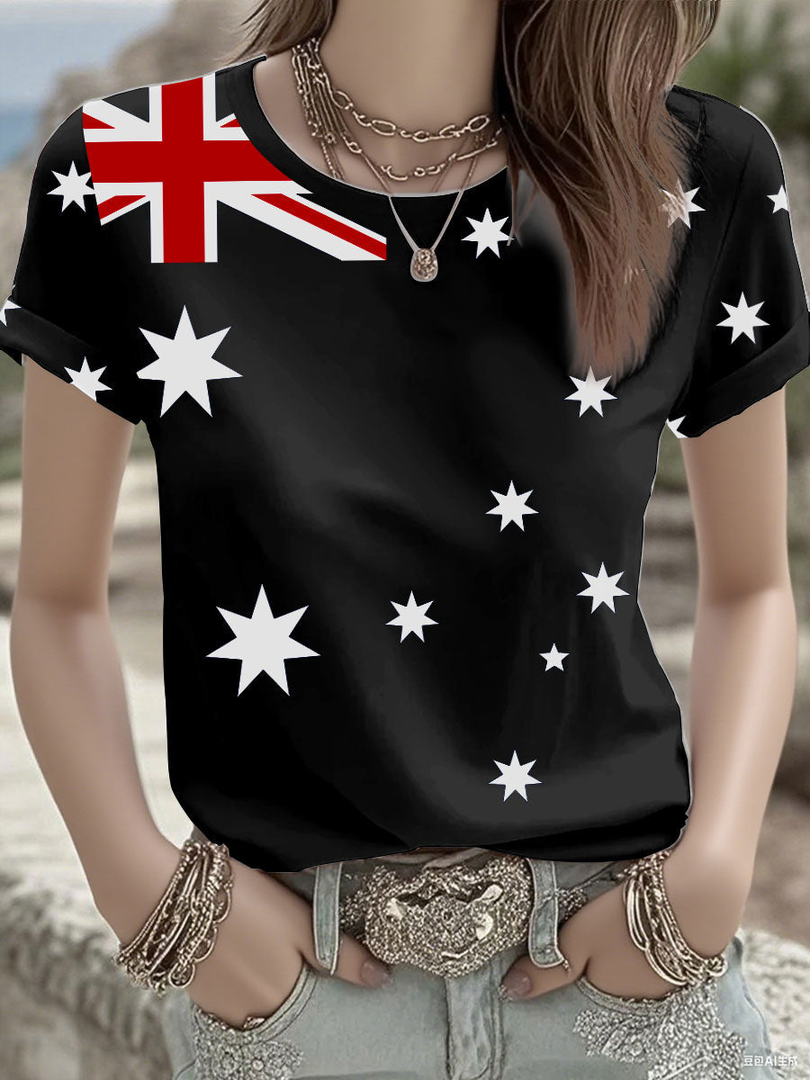 Women's Australian Flag short-sleeved T-shirt