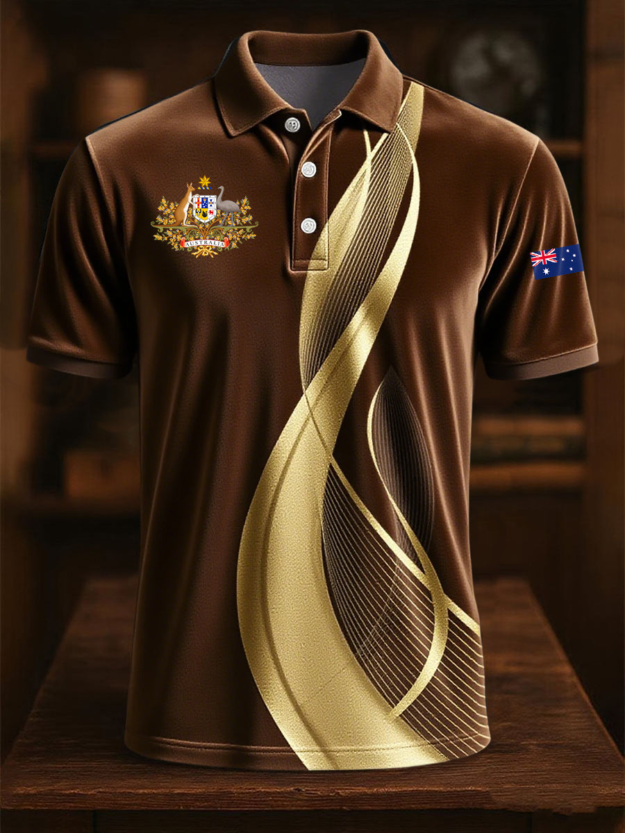 Men's Vintage Australian Casual Polo Shirt