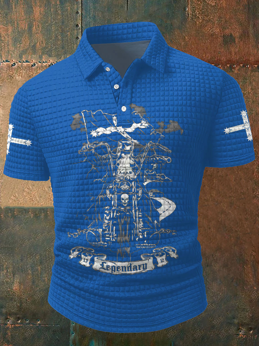 Men's Eureka Flag Aussie Outlaw Printed Casual Tops