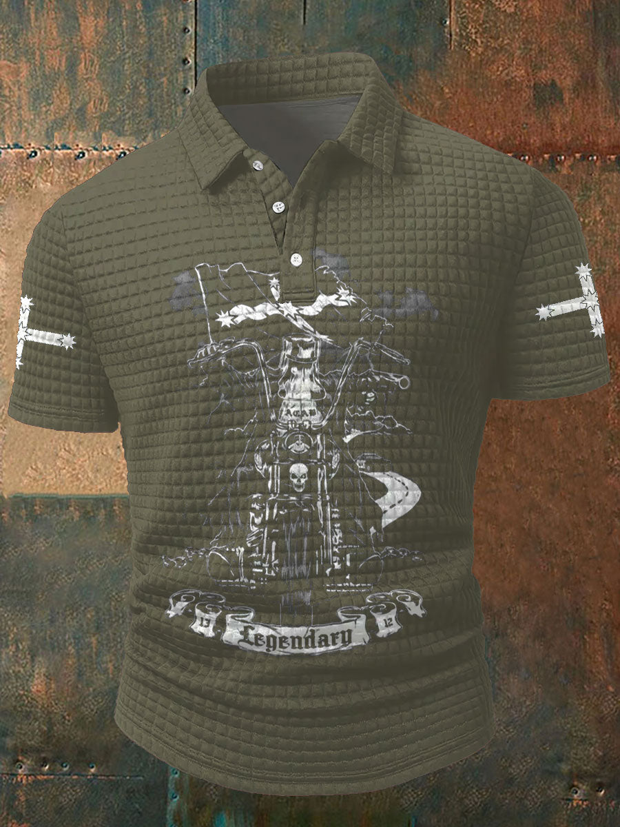 Men's Eureka Flag Aussie Outlaw Printed Casual Tops