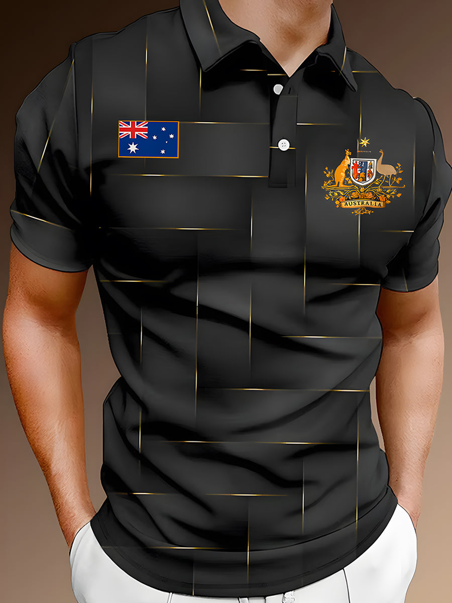 Men's Vintage Australian Casual Polo Shirt