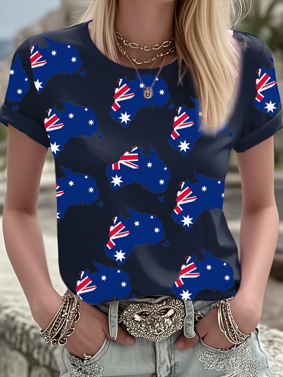 Women's Australian short-sleeved T-shirt