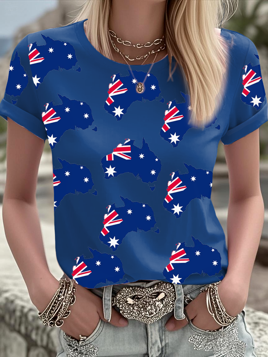 Women's Australian short-sleeved T-shirt