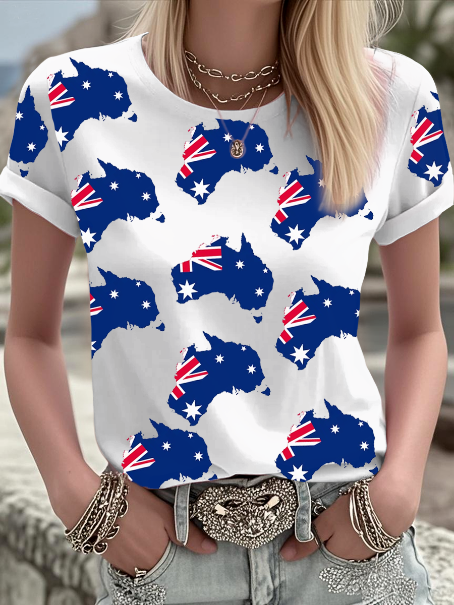 Women's Australian short-sleeved T-shirt