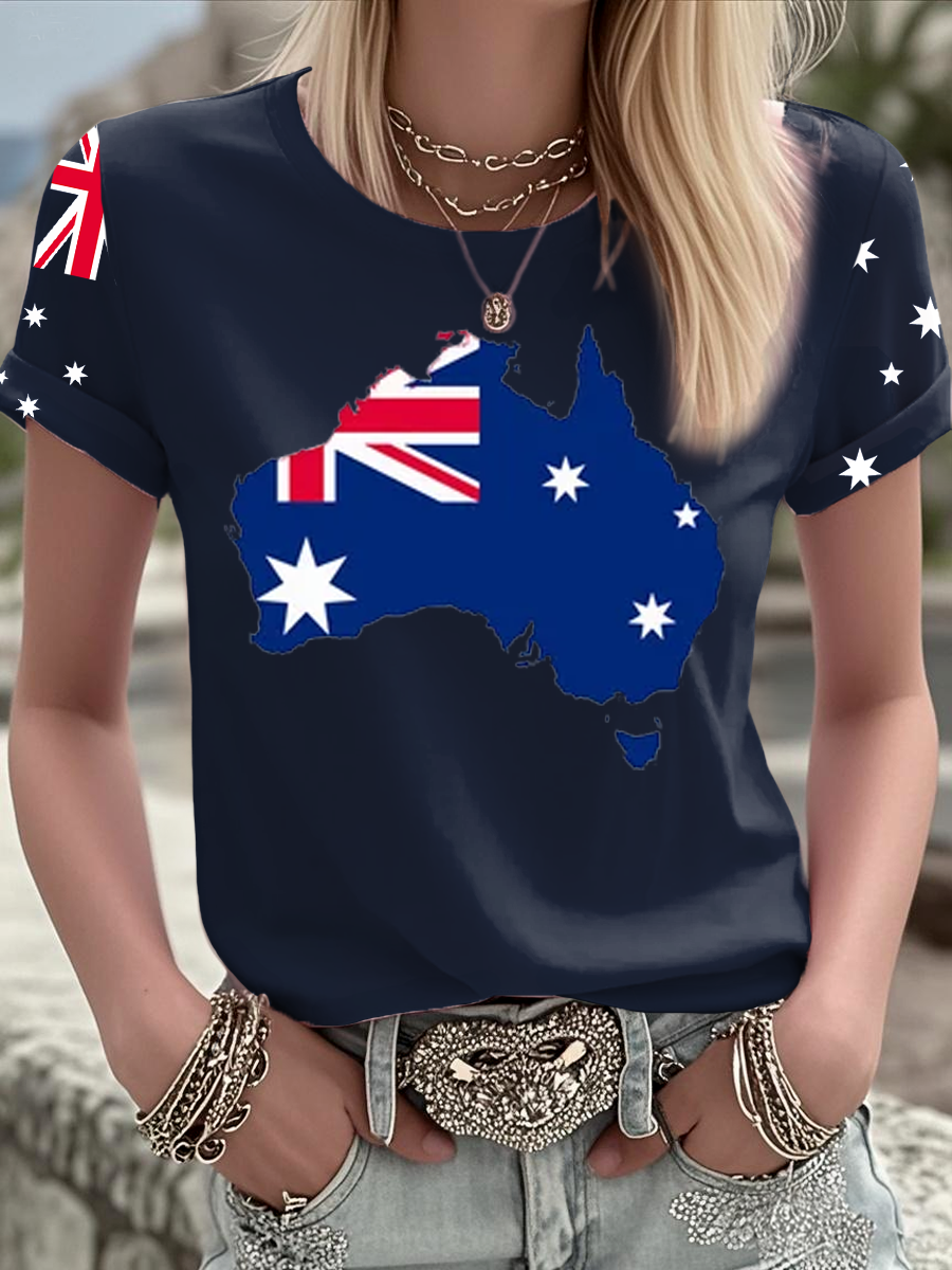 Women's Australian short-sleeved T-shirt