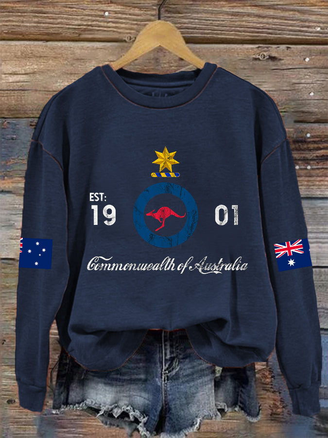 Women's Australian Flag Long Sleeve Sweatshirt