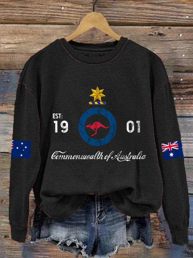 Women's Australian Flag Long Sleeve Sweatshirt