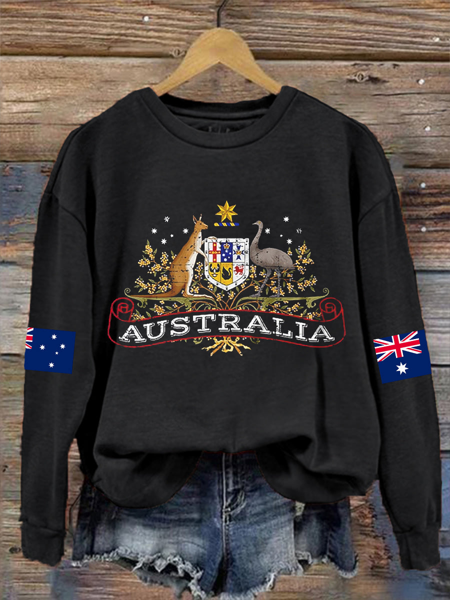 Women's Australian Flag Long Sleeve Sweatshirt