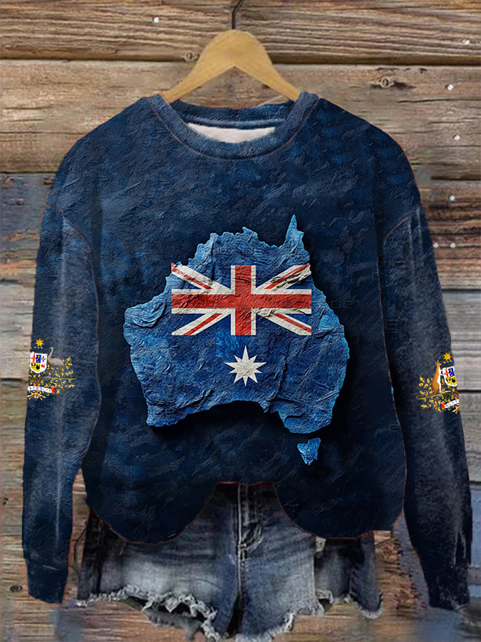 Women's Australian Flag Long Sleeve Sweatshirt