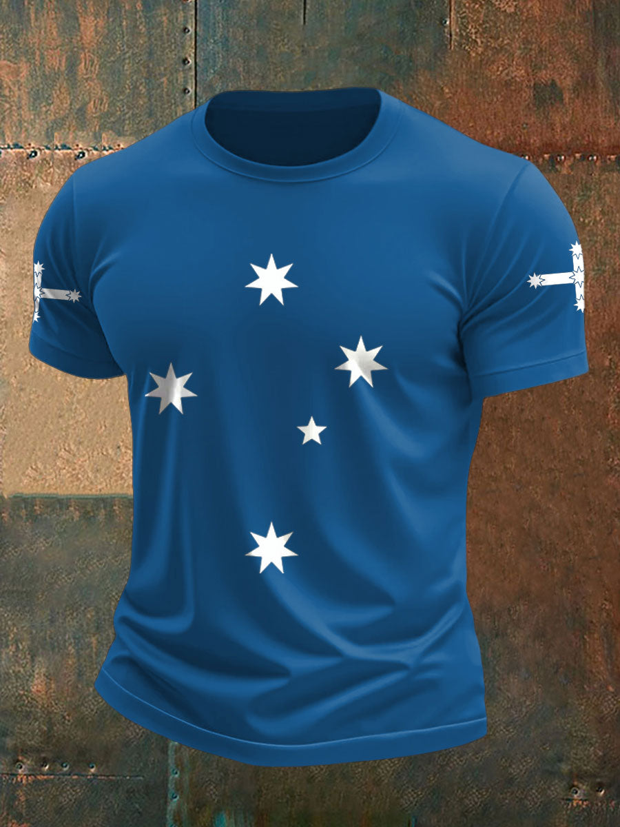 Men's Eureka Flag Aussie Printed T-shirt